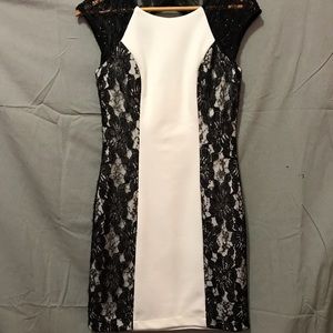 Black and White Cocktail Dress